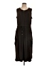 Chico's Solid Brown Casual Dress Size Lg (2) - photo 1