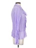 Dialogue 100% Polyester Purple Long Sleeve Blouse Size XS - photo 4