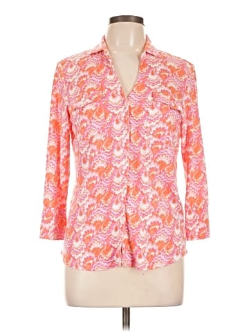 J. McLaughlin 3/4 Sleeve Button-Down Shirt (view 1)