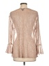 Adiva Tan Long Sleeve Blouse Size L - photo 2