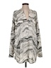 Calvin Klein Silver Long Sleeve Blouse Size XS - photo 1