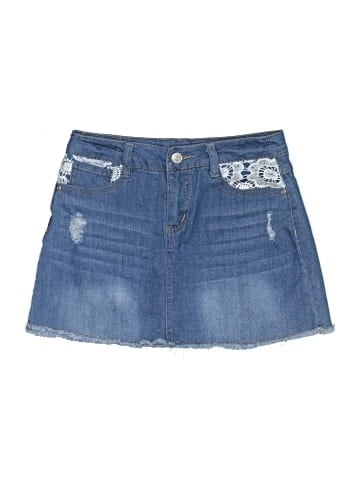Wallflower Denim Skirt (view 1)