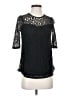 Monteau Black 3/4 Sleeve Top Size S - photo 1