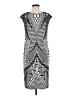Chico's Graphic Gray Casual Dress Size Med (1) - photo 2