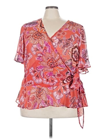 Petite Sophisticate Short Sleeve Blouse (view 1)
