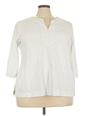 Lauren by Ralph Lauren 3/4 Sleeve T-Shirt (view 1)