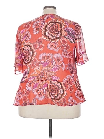 Petite Sophisticate Short Sleeve Blouse (view 2)
