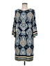 Studio One Paisley Blue Casual Dress Size M - photo 1