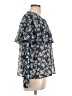 Ann Taylor LOFT 100% Polyester Blue 3/4 Sleeve Blouse Size L - photo 4