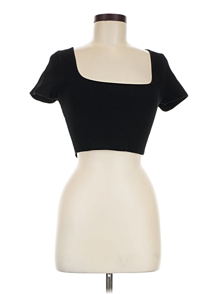 Pre-owned Babaton Short Sleeve T-shirt In Black