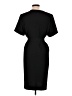 Brass Solid Black Casual Dress Size L - photo 2
