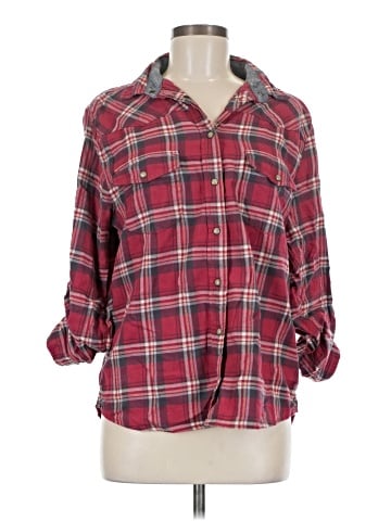 Jachs Girlfriend 3/4 Sleeve Button-Down Shirt (view 1)