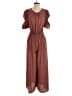 Current Air 100% Polyester Solid Brown Jumpsuit Size S - photo 1
