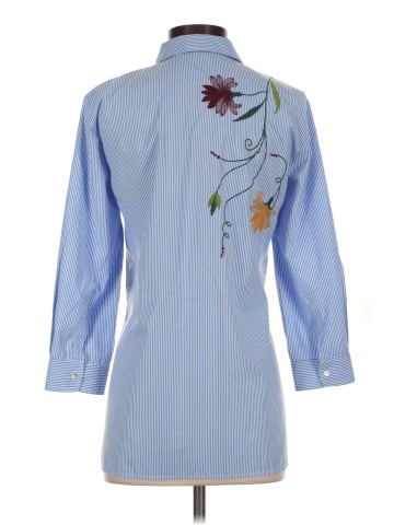 Zara 3/4 Sleeve Button-Down Shirt (view 2)
