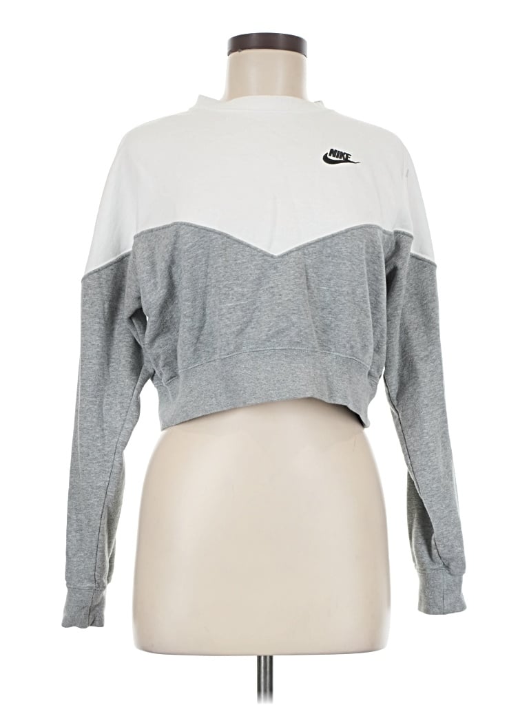 Pre-owned Nike Sweatshirt In Gray