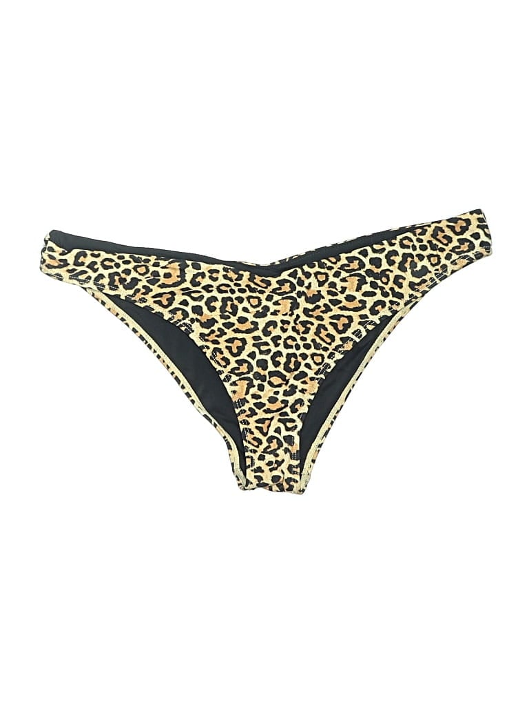 Pre-owned Kendall & Kylie Swimsuit Bottoms In Gold