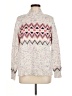 Ann Taylor LOFT Chevron-herringbone White Pullover Sweater Size M - photo 1