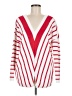 Madeleine Stripes Red Pullover Sweater Size M - photo 1