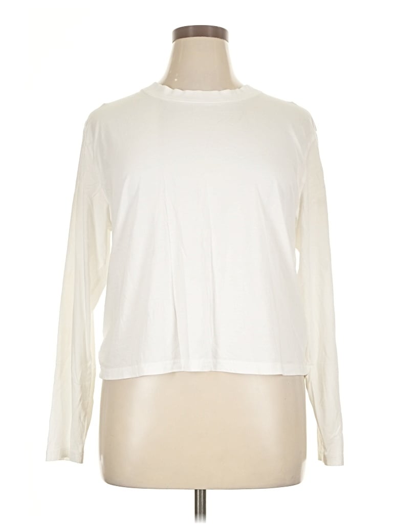 Pre-owned Quince Long Sleeve Turtleneck In Ivory