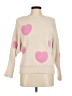 Jessica Simpson 100% Polyester Hearts Tan Pullover Sweater Size M - photo 1