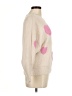 Jessica Simpson 100% Polyester Hearts Tan Pullover Sweater Size M - photo 4