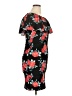 Almost Famous Floral Black Cocktail Dress Size XL - photo 4