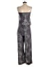 Cool Change 100% Rayon Graphic Gray Jumpsuit Size S - photo 2