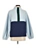 J.Crew Factory Store 100% Polyester Color Block Blue Pullover Sweater Size M - photo 1