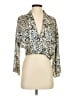 Zara Silver Long Sleeve Blouse Size S - photo 1