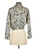 Zara Silver Long Sleeve Blouse Size S - photo 2