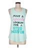 Chin Up Teal Tank Top Size M - photo 1