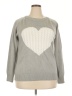 Unbranded Hearts Gray Pullover Sweater Size XXL (estimated) - photo 1