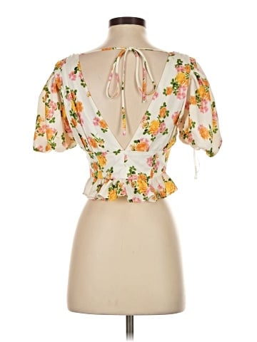 For Love & Lemons Short Sleeve Blouse (view 2)