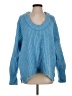 Free People Blue Pullover Sweater Size S - photo 1