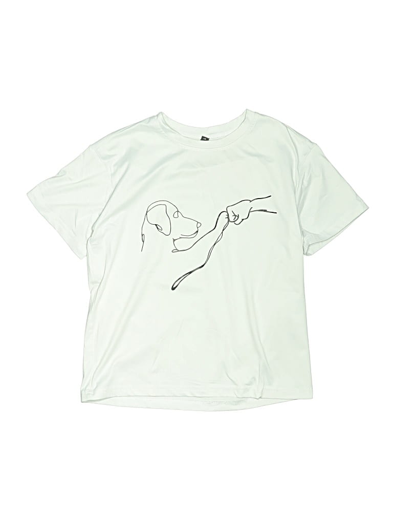Pre-owned Unbranded Kids' Short Sleeve Top Green Tops