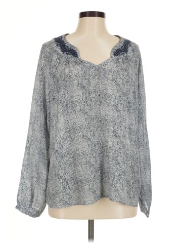 Skies Are Blue Long Sleeve Blouse (view 1)