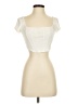 Lulus Ivory Short Sleeve Top Size S - photo 1