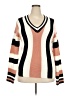 Unbranded 100% Acrylic Color Block Orange Pullover Sweater Size 2X - photo 1