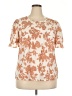 Fun2Fun Orange Short Sleeve Blouse Size XXL - photo 1
