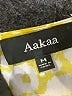 AaKaa 100% Polyester Print Yellow Casual Dress Size M - photo 7