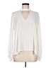 Lush 100% Polyester Ivory Long Sleeve Blouse Size M - photo 1