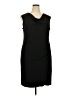 George Solid Black Cocktail Dress Size 20 - photo 1