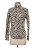 J.Crew Animal Print Brown Long Sleeve Blouse Size 2 - photo 1