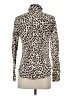 J.Crew Animal Print Brown Long Sleeve Blouse Size 2 - photo 2