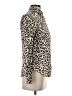 J.Crew Animal Print Brown Long Sleeve Blouse Size 2 - photo 4