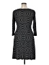 En Focus Studio 100% Polyester Graphic Black Casual Dress Size 14 - photo 2