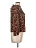 New Look Floral Brown Long Sleeve Blouse Size 10 - photo 4