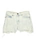 Express Ivory Denim Shorts Size 4 - photo 1