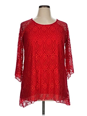 Brittany Black 3/4 Sleeve Top (view 1)
