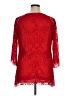 Brittany Black 100% Polyester Red 3/4 Sleeve Top Size 1X - photo 2